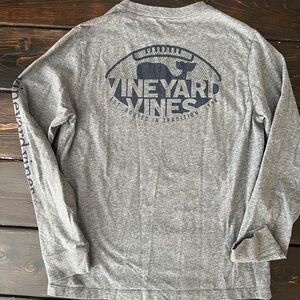 Vineyard Vines Gray Long Sleeve Shirt youth large